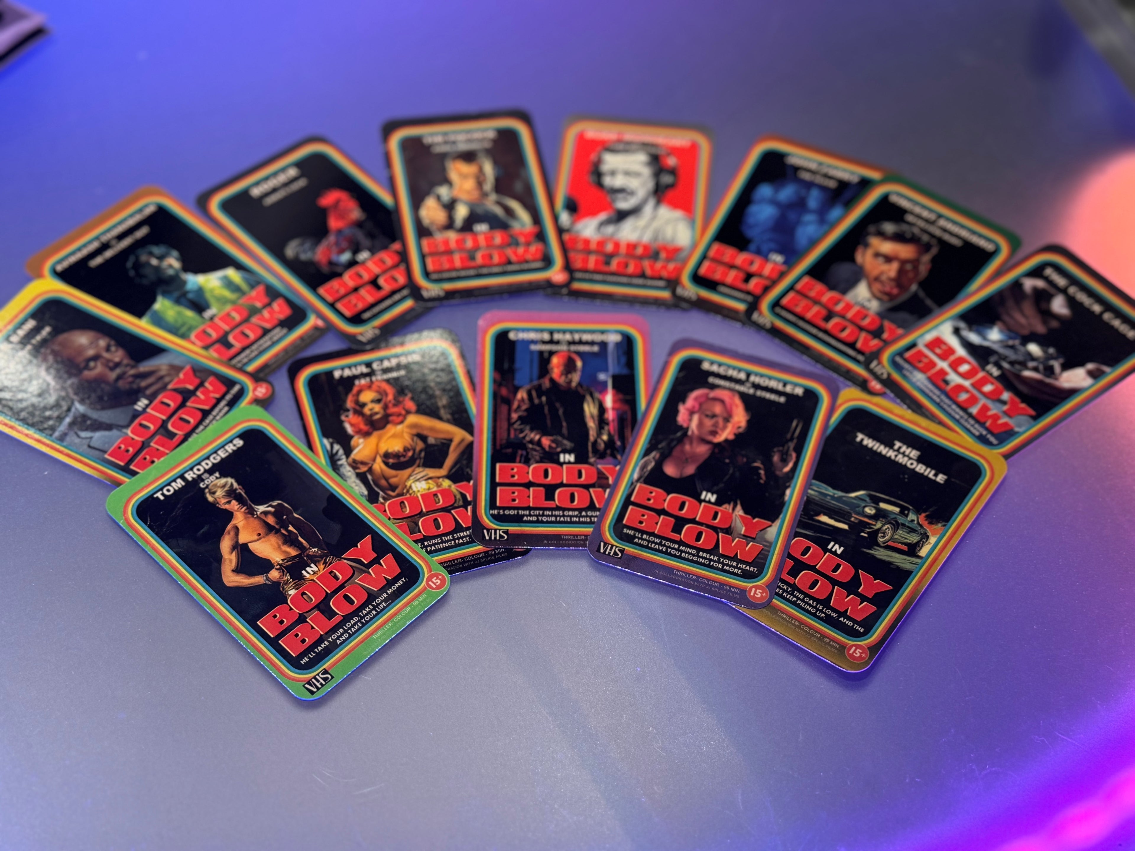 Complete Set of Body Blow Collectors Cards